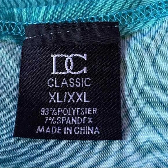 DC Classic XL XXL Top Shirt Blue Las Vegas Hearts Short Sleeve Scoop Neck P15 - Picture 7 of 7